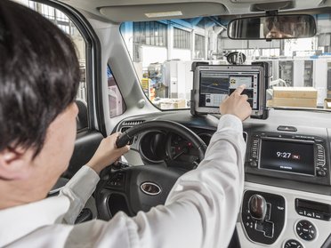 RDE test on the chassis dynamometer 